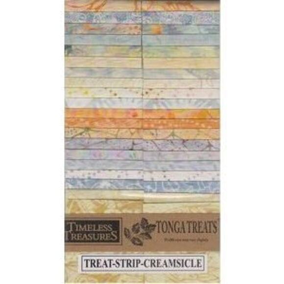Creamsicle Tonga Treats Batik Jelly Roll by Timeless Treasures - Picture 1 of 1